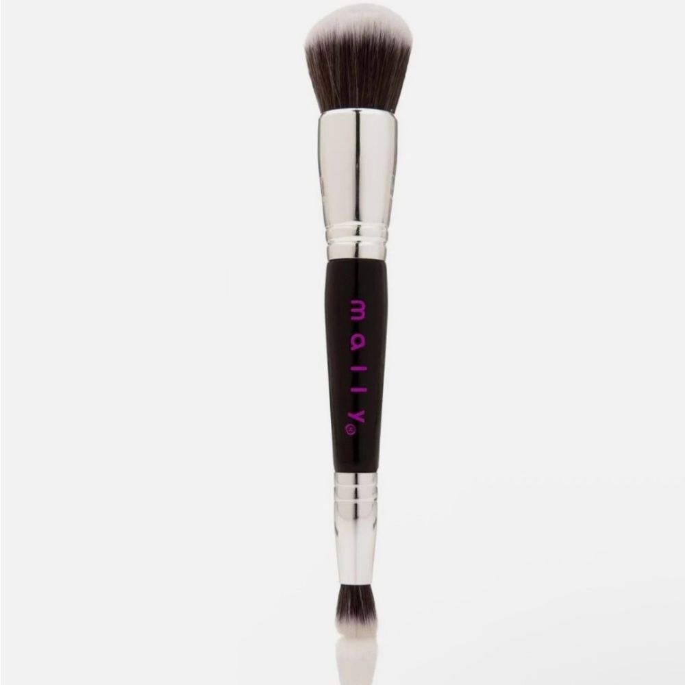 Mally Beauty Dual-Ended Brush - Black and Silver